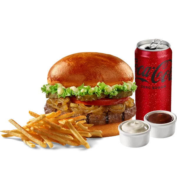 Mushroom Burger Menü