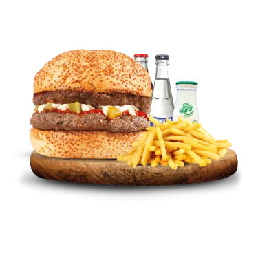 Double Burger Menü